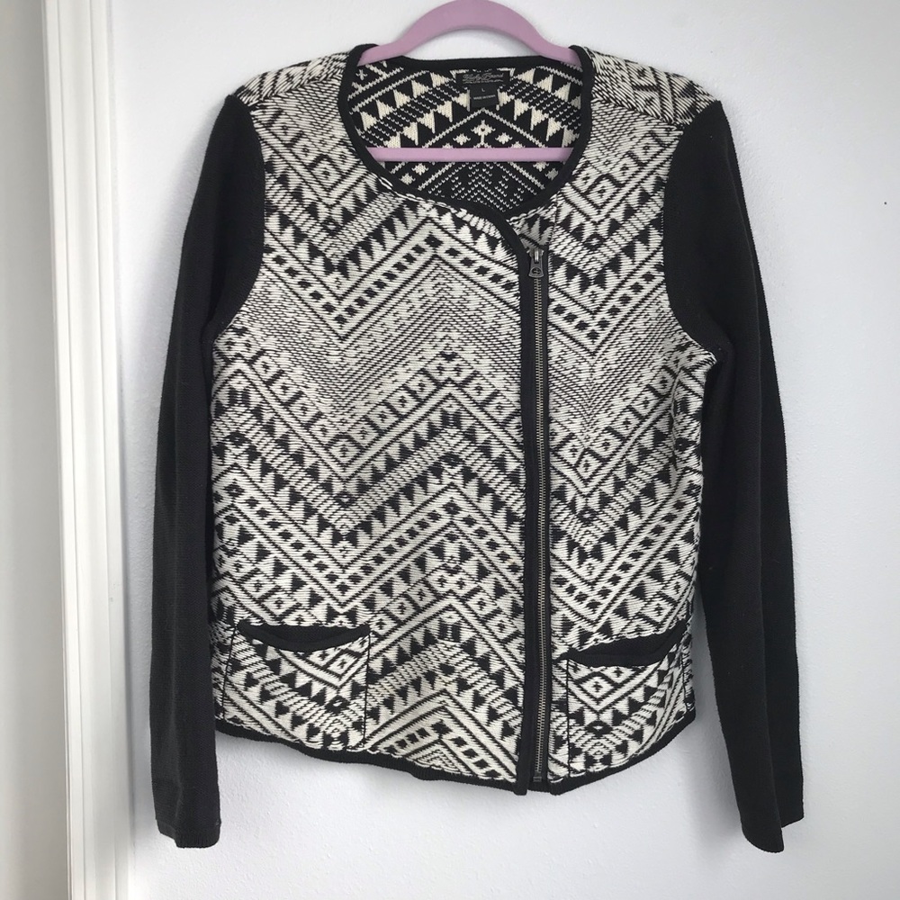 Lucky Brand Zip Up Moto Jacket Size L